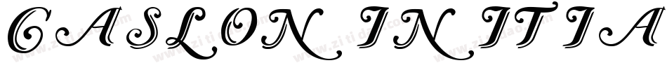 Caslon Initials字体转换